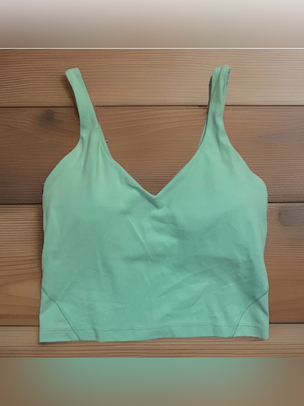 Lululemon align tank bra Women’s size 4 Teal  LW1DUDS Workout